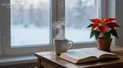 温かいコーヒーをゆっくり味わう