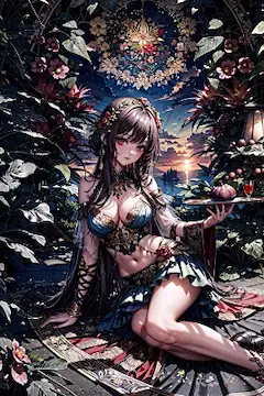楽園を背に