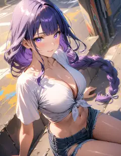 【原神】雷電将軍 私服