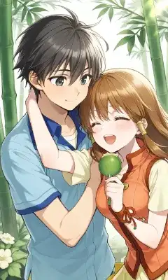竹林の甘いリンゴデート
