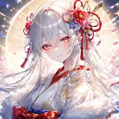 月光の白銀花姫