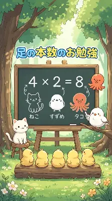 足の本数のお勉強
