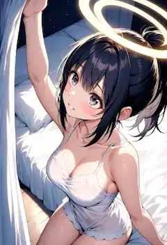 天使の寝起きハロー