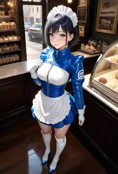 アイス屋さんの看板メイド