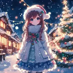 雪降る夜のペンション