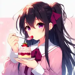 プリンを食べてる、うちの子♥(5枚)