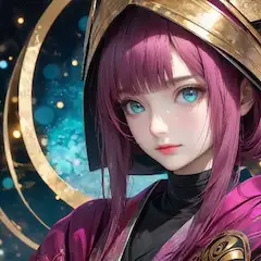 黄金の冠を纏う紫髪の少女