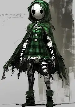 チェック柄キャラクター