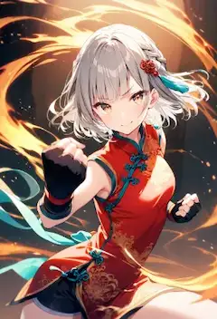 炎を纏う紅き拳士