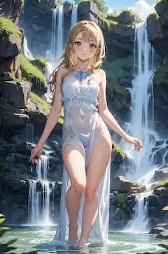 渓谷の滝