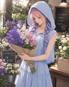 ツリガネソウを買うサイちゃん🌸