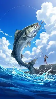海釣り少女