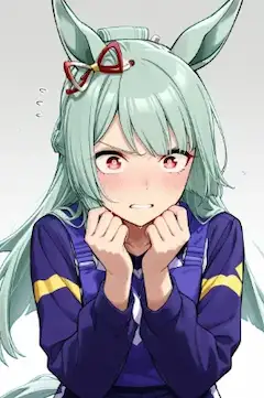 初めてのプールに戸惑うフジマサマーチ（ウマ娘）