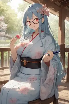 オリジナルキャラ【アマモ】の着物姿👘