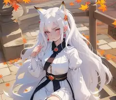 狐巫女と秋