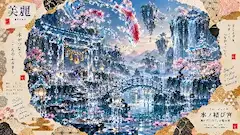 水ノ結び宮 ～空を泳ぐ紅白の鯉～