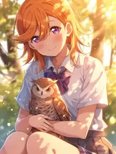 渋谷かのん＆フクロウ