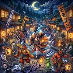 狐姫が導く百鬼夜行の宴