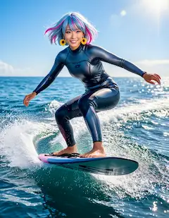 独特の浮遊感フォイルサーフィン💧乗りこなす雫ちゃん