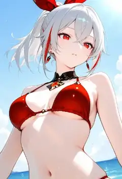 オリジナル　赤の子　ビキニ