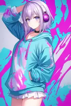 パーカー女子