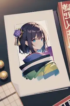 書き初めAiart