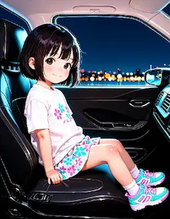 梢と逢瀬 #02 真夜中のドライブ
