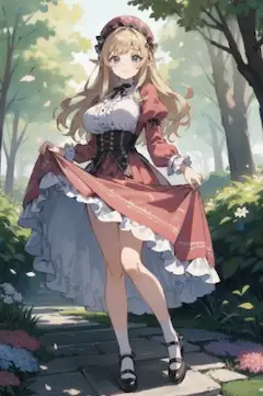 ロリィタドレスお嬢様エルフ