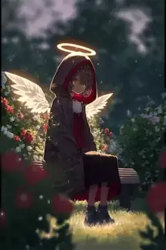 in flower garden