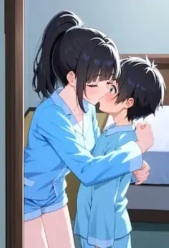 朝の優しいキス