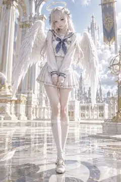 儚いセーラー服の天使