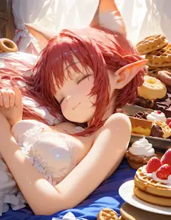 もう食べられないぉ