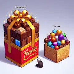 義理チョコ感…