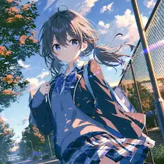 風に舞うポニーテールの放課後