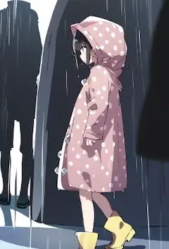 レインコートアニメ塗りプロンプトテスト
