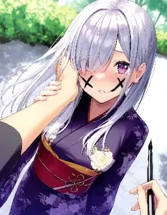 羽子板で負け続ける銀髪さん