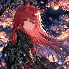 桜夜に輝く月下美人