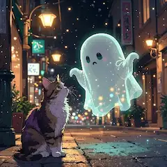 夜の路地で出会った小さな幽霊