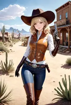 西部劇のカウガール