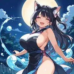壁紙のやつ　猫水