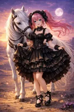 月影の姫と白馬の約束