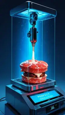 3Dフードプリンター(後は焼くだけ調理)
