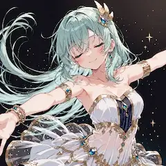 星空に舞う優雅な少女