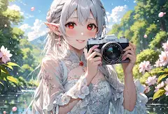 森のエルフと魔法のシャッター
