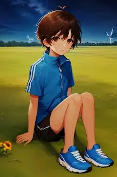 最後のタンポポが漂っている