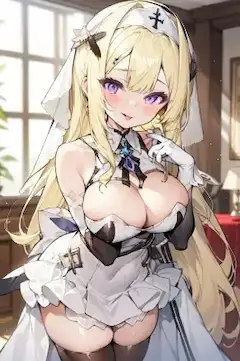 金髪シスター