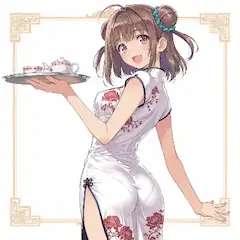 微笑むチャイナドレスの少女