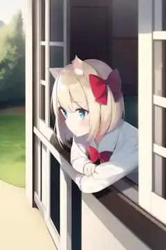 外にでたいにゃー