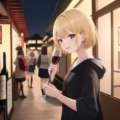 大人な金髪のお姉さん