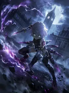 戦闘モードのジャック・ザ・リッパーちゃん(nijiV7)
